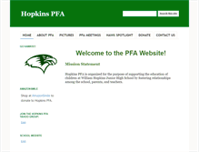 Tablet Screenshot of hopkinspfa.org